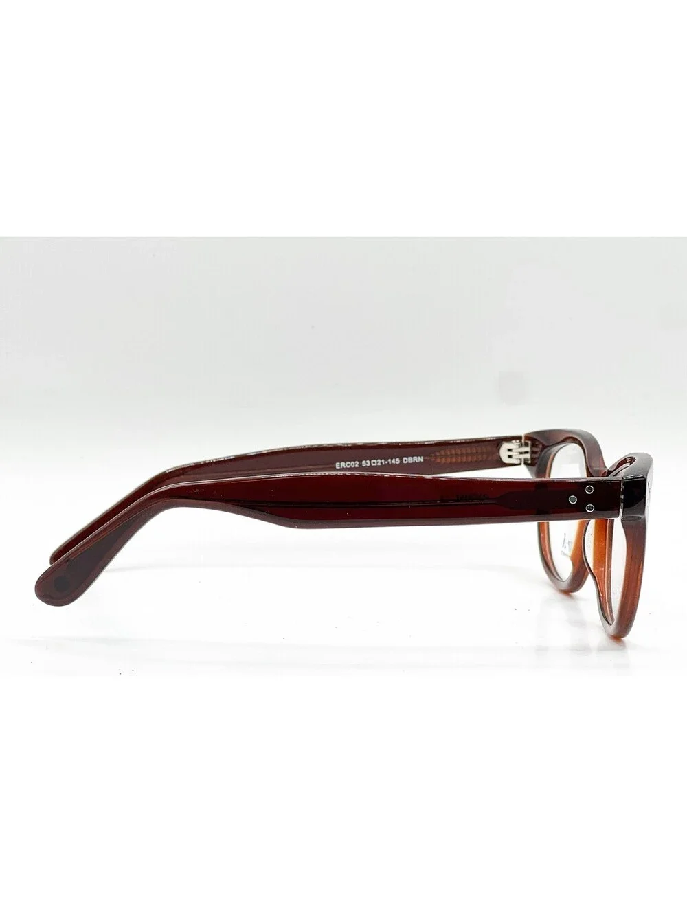Enchant Eyewear Erc02 Dbrn Deep Brown Authentic Eyeglasses 53-21-145